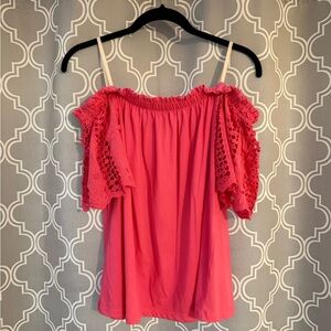 Lilly Pulitzer Pink Off-Shoulder Women's Top